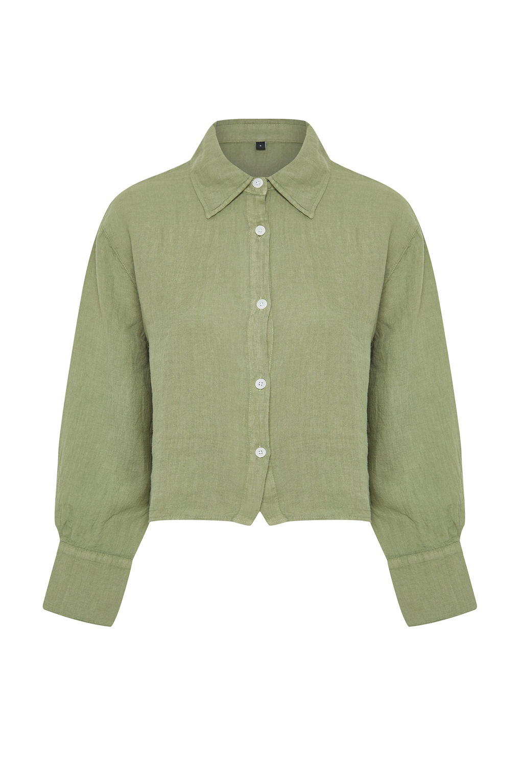 Mint %100 Keten Oversize Gomlek TWOSS24GO00121