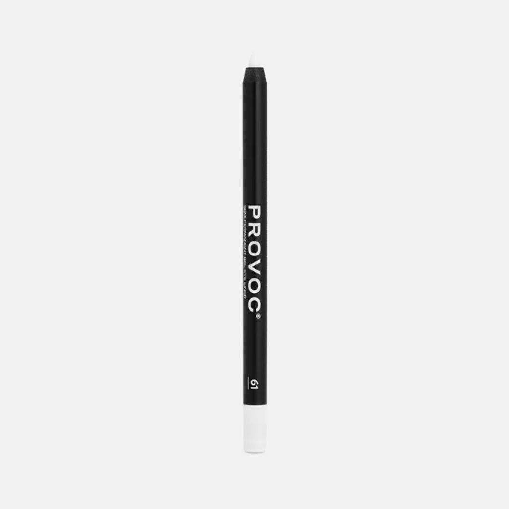 Provoc Гелевый карандаш-подводка для глаз водостойкий / Semi Permanent Gel Eye Liner №61 White Hot, белый матовый
