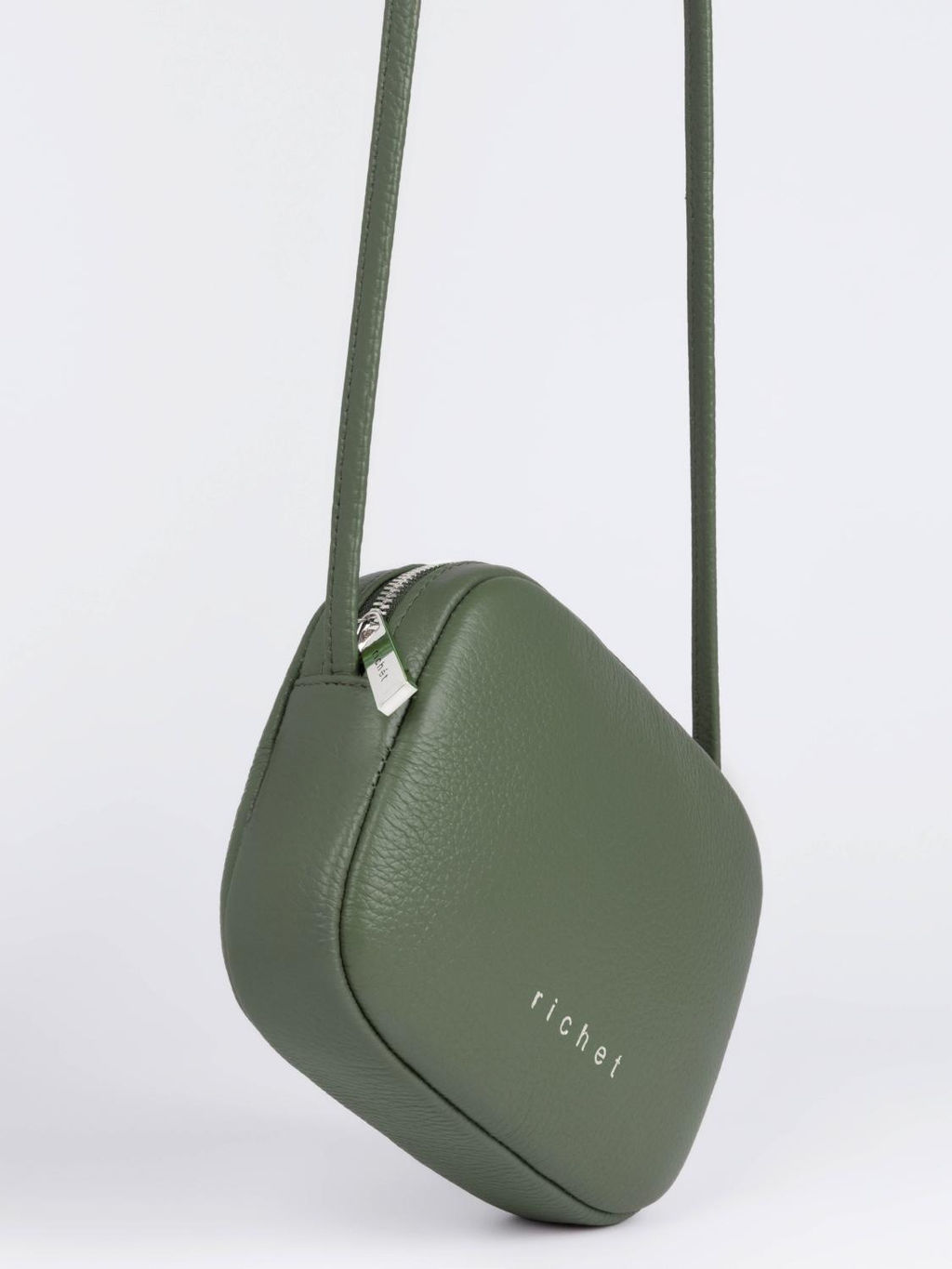 Женская кожаная сумка Richet 3147LN 956 Зеленый