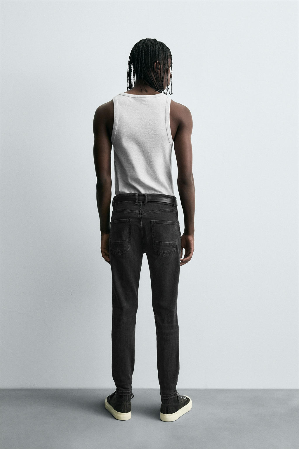 JEANS SKINNY CROPPED FIT / Carb?n - Zara фото 3
