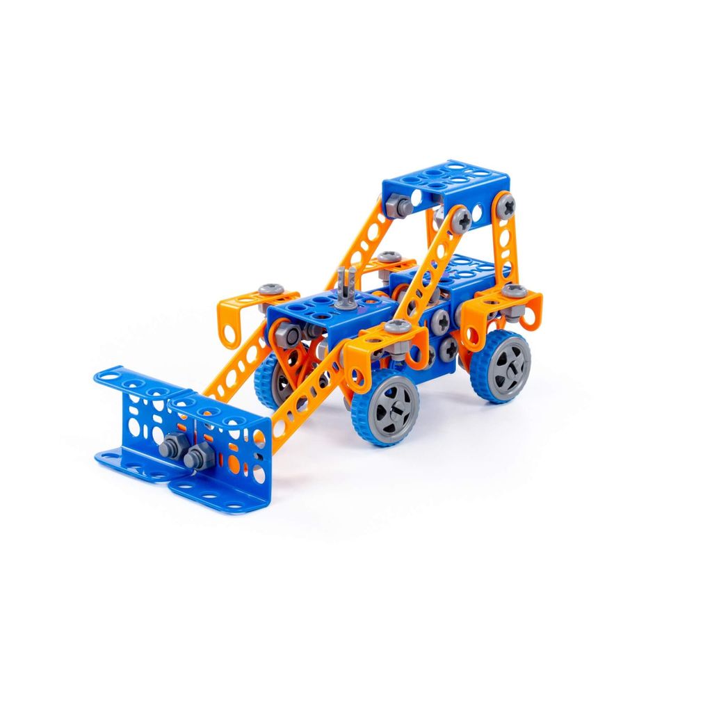 Конструктор Изобретатель - Трактор-погрузчик №1 (141 элемент) (в пакете) - Полесье фото 3