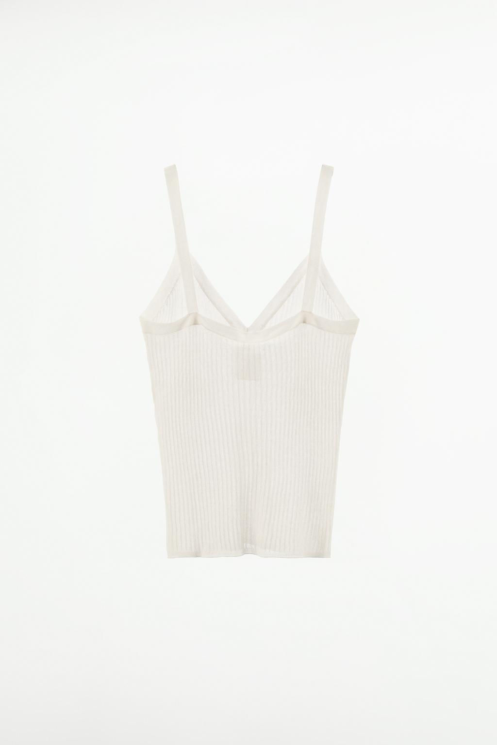 STRAPPY FINE KNIT TOP - Zara фото 5