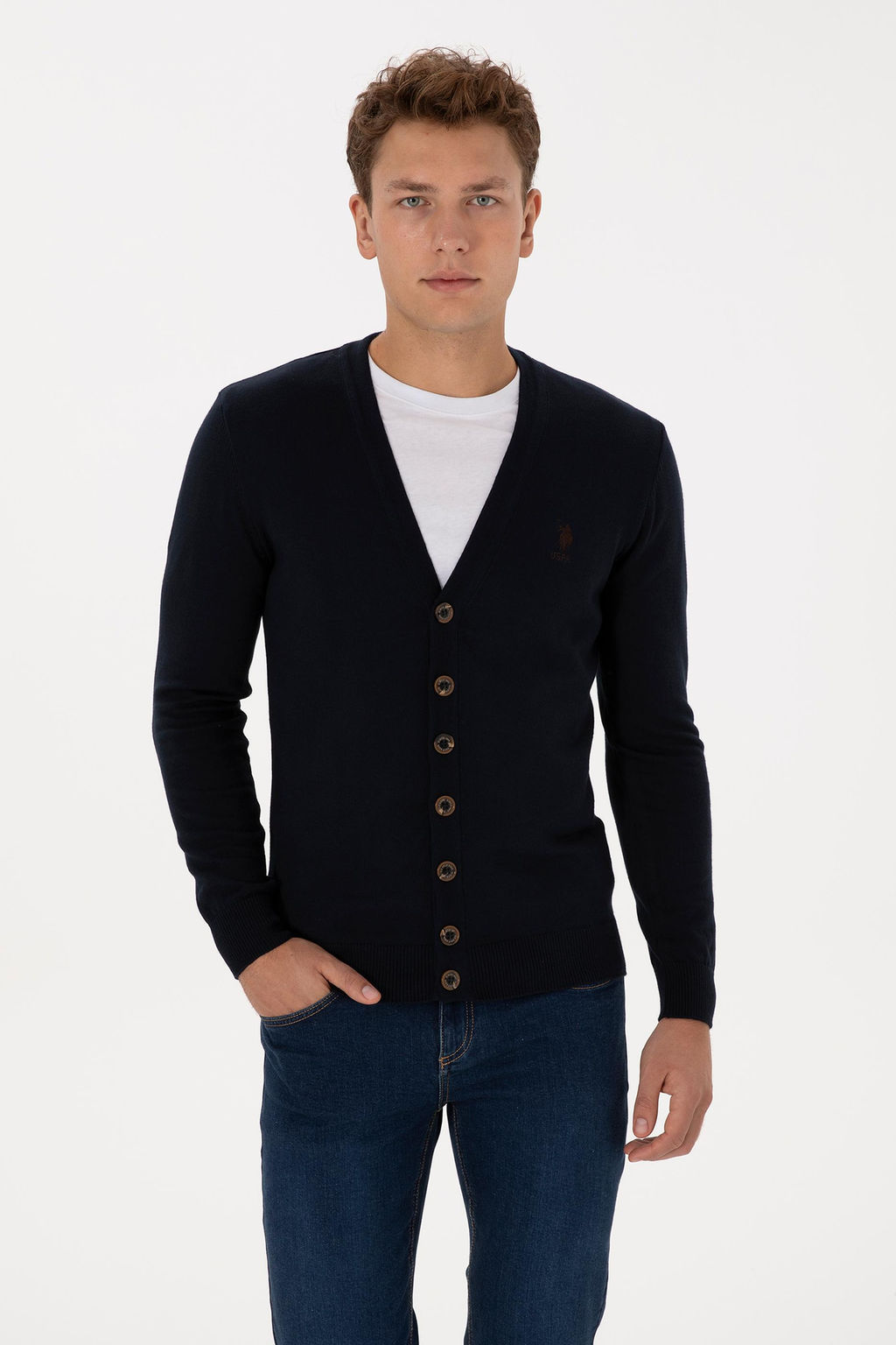 Erkek Lacivert Basic Triko H_rka - U.s. polo assn фото 8