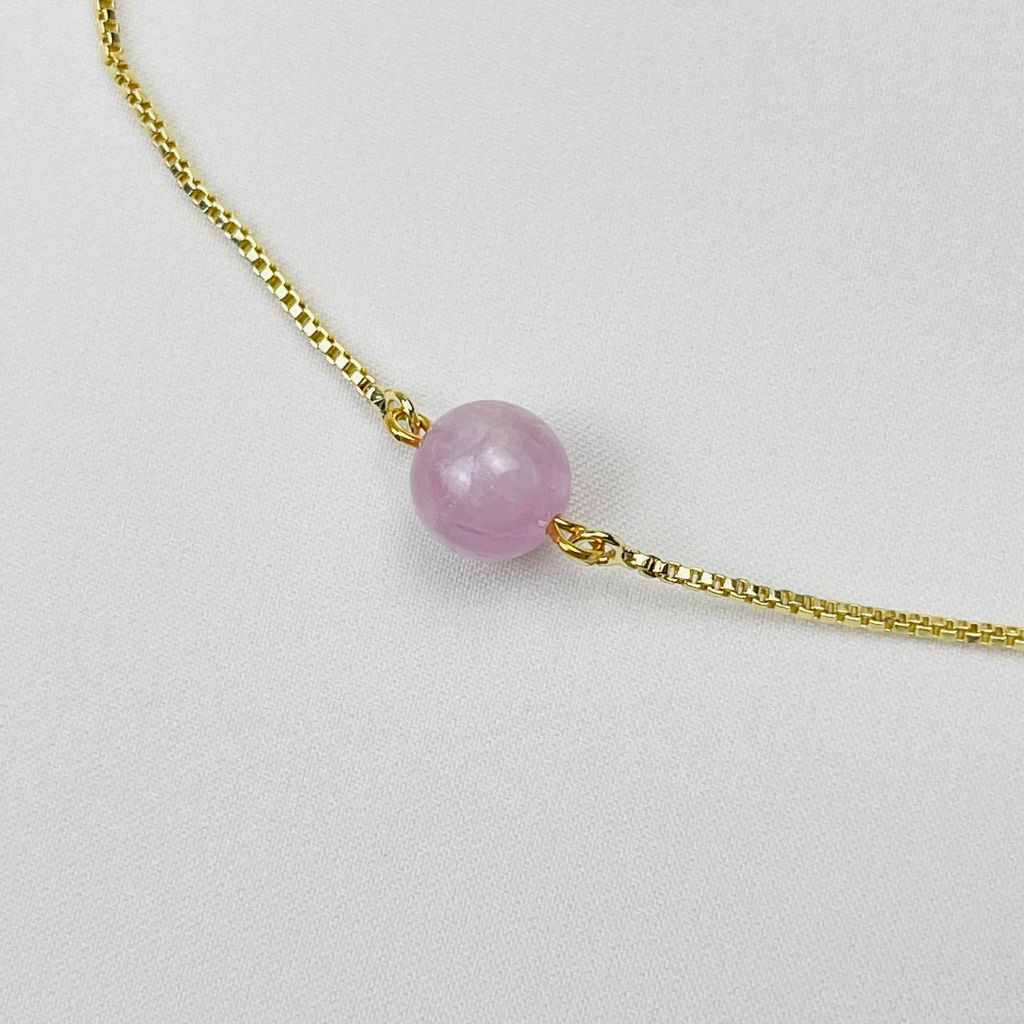 Браслет регулируемый с Кунцитом - Радуга самоцветов фото 3