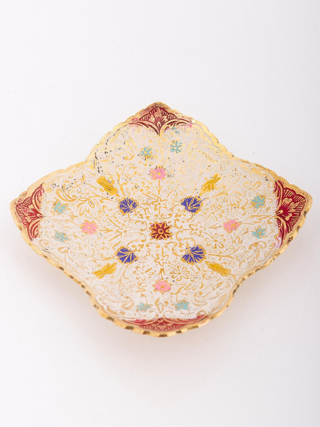 Ваза фруктовница набор из 2 штук. 5 №Фр 5241/4 (эмаль белая) - Ганг фото 3