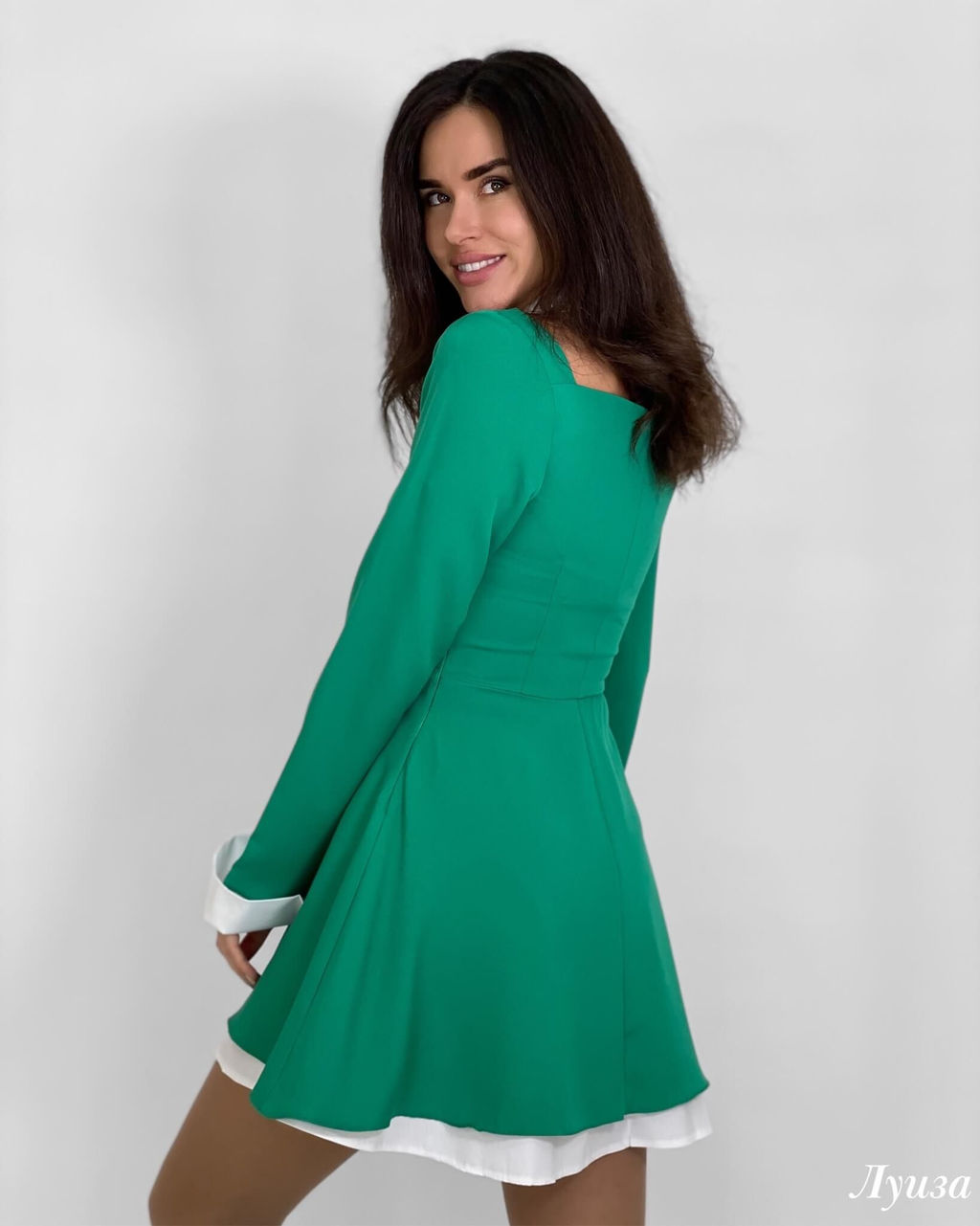 Платье Луиза (зеленый) - Nadi bordo фото 5