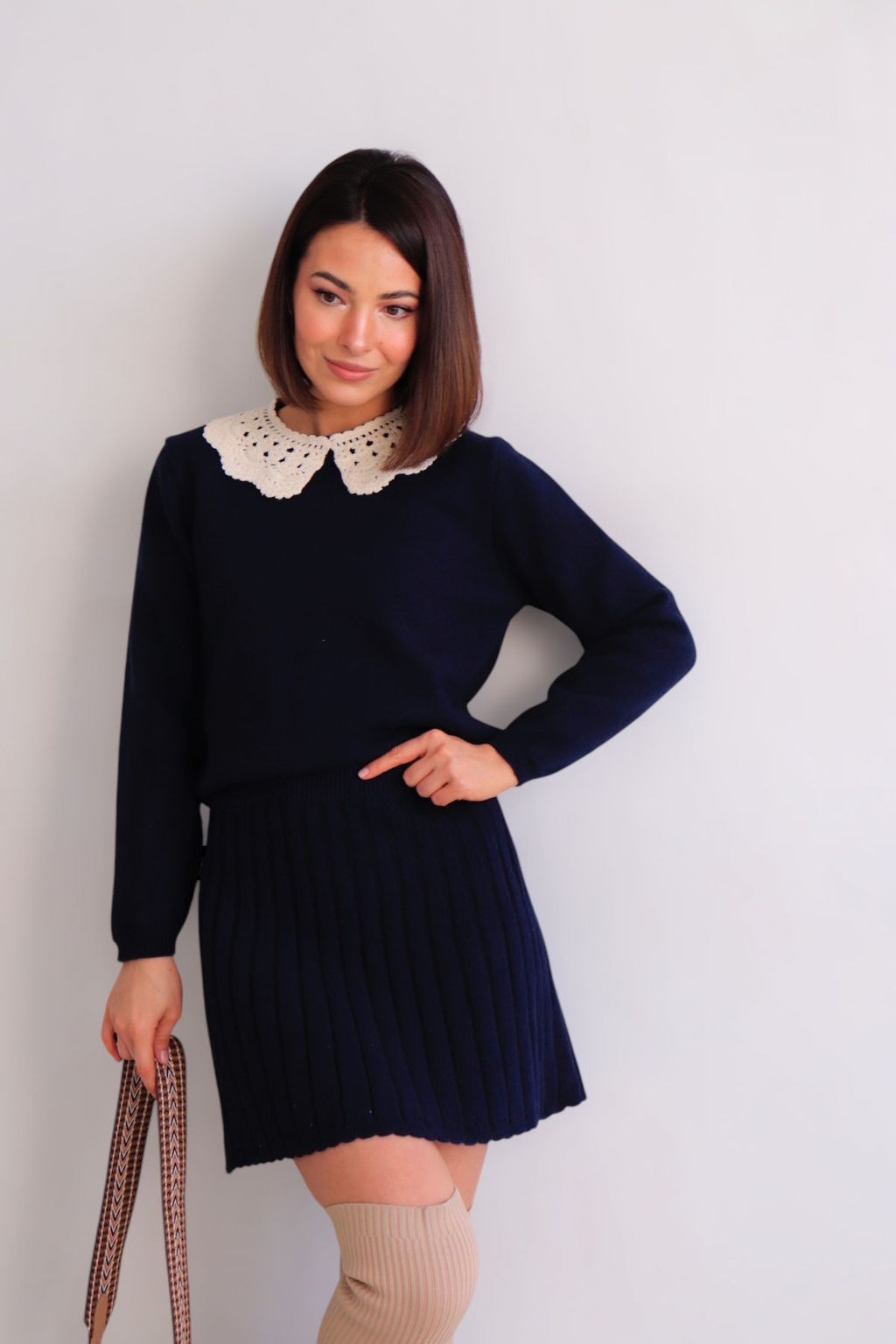 Martichelli Костюм вязаный сине-чёрный фото 7