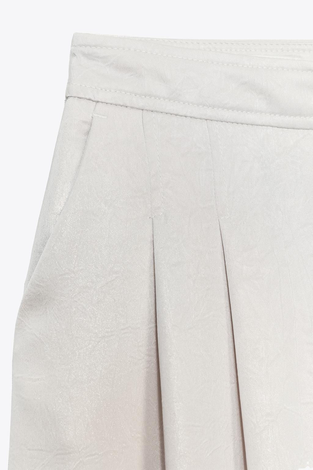 SATIN WIDE-LEG TROUSERS - Zara фото 5