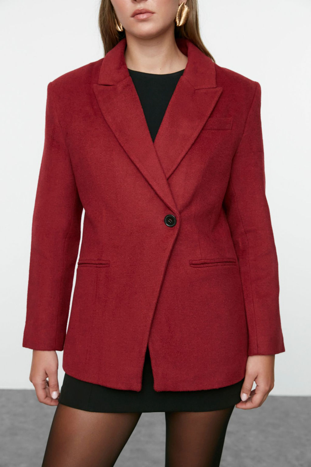 Bordo Blazer Ceket TWOAW25BC00011