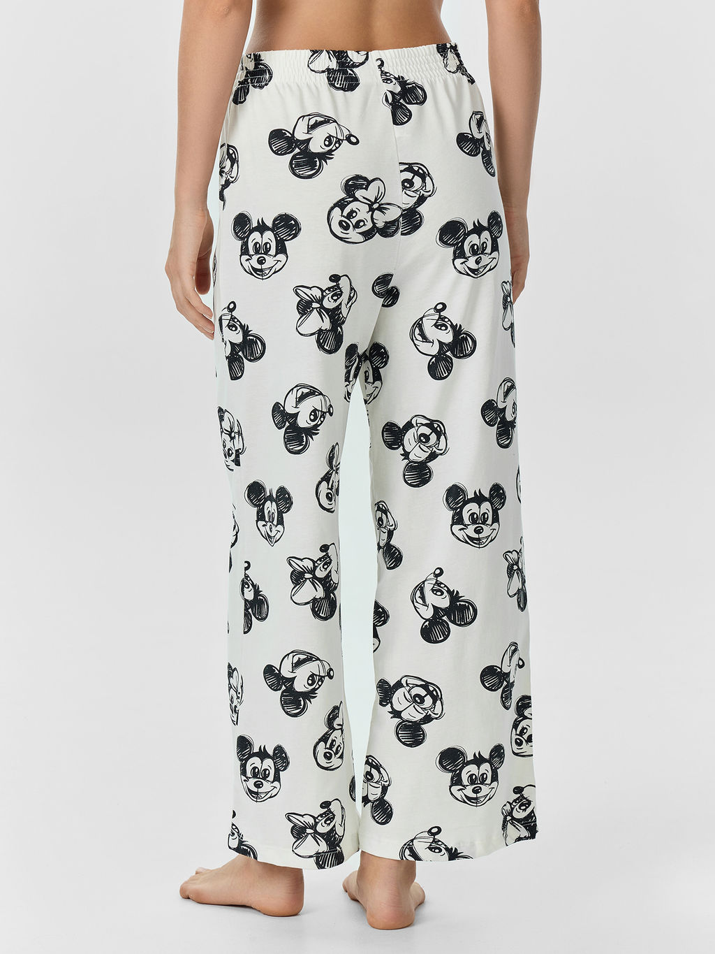 Комплект домашний женский кремовый с принтом Микки Маус - Mark formelle фото 5