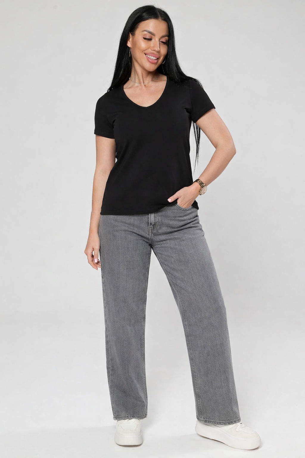 IV-CAPRIZ Заира - футболка из хлопка с лайкрой фото 8