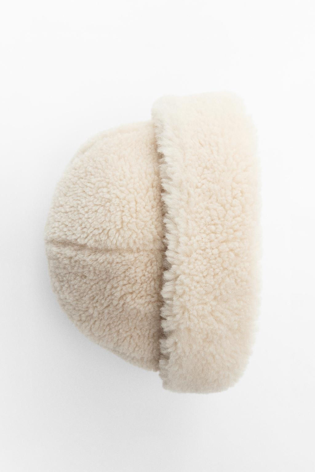 FAUX SHEARLING HAT - Zara фото 5