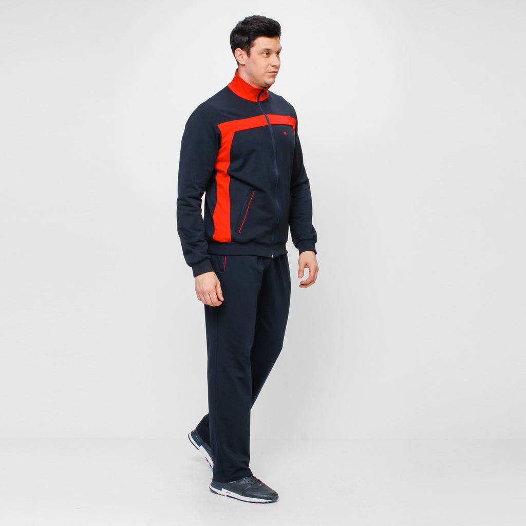 RODOS Спортивный костюм мужской весна/лето М-187 Синий/Меланж  фото 17