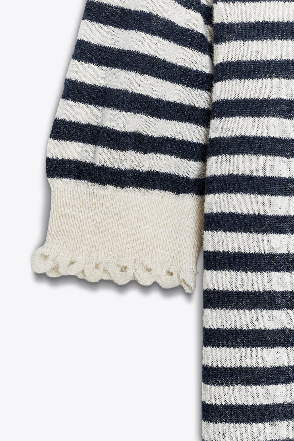 STRIPED KNIT TOP WITH FRILLS - Zara фото 8