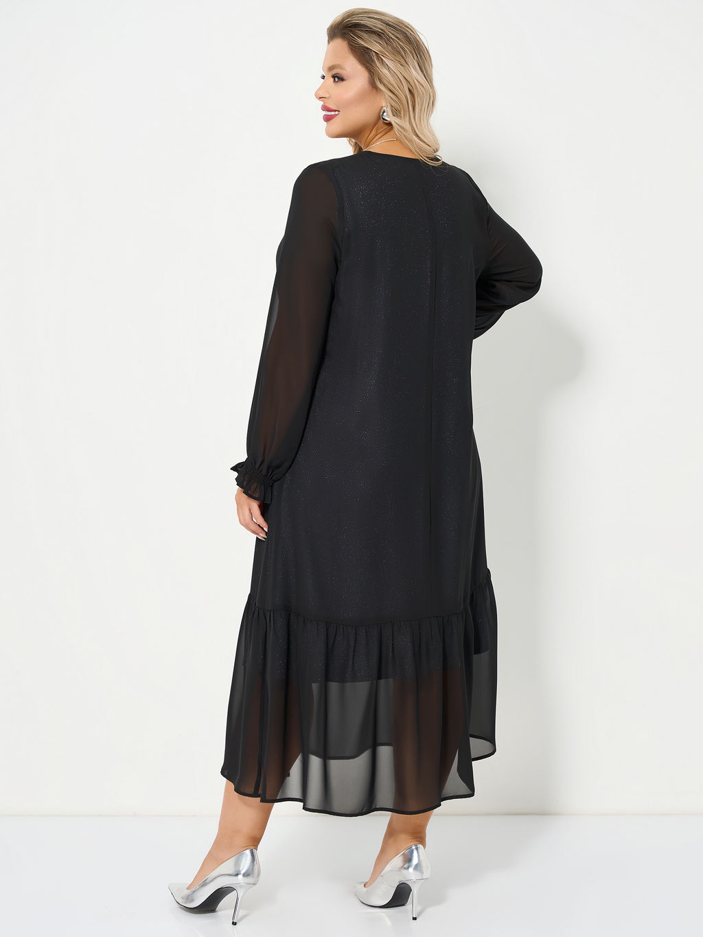 Платье 0355-1 чёрный кристалл