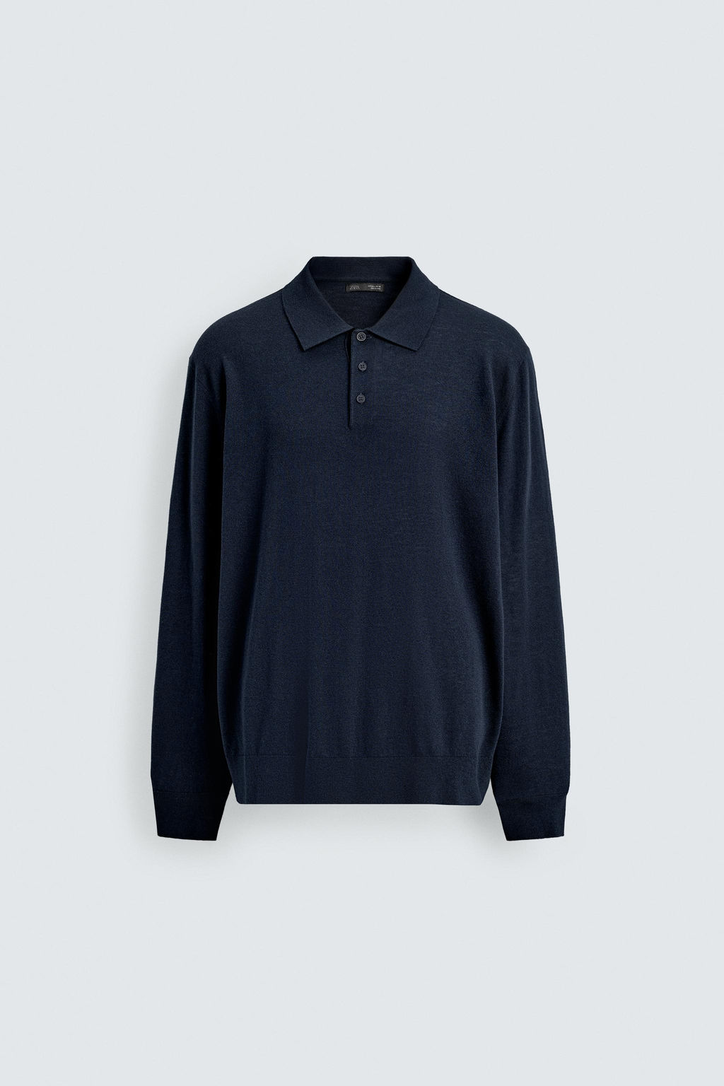 WOOL BLEND KNIT POLO SHIRT - Zara фото 7
