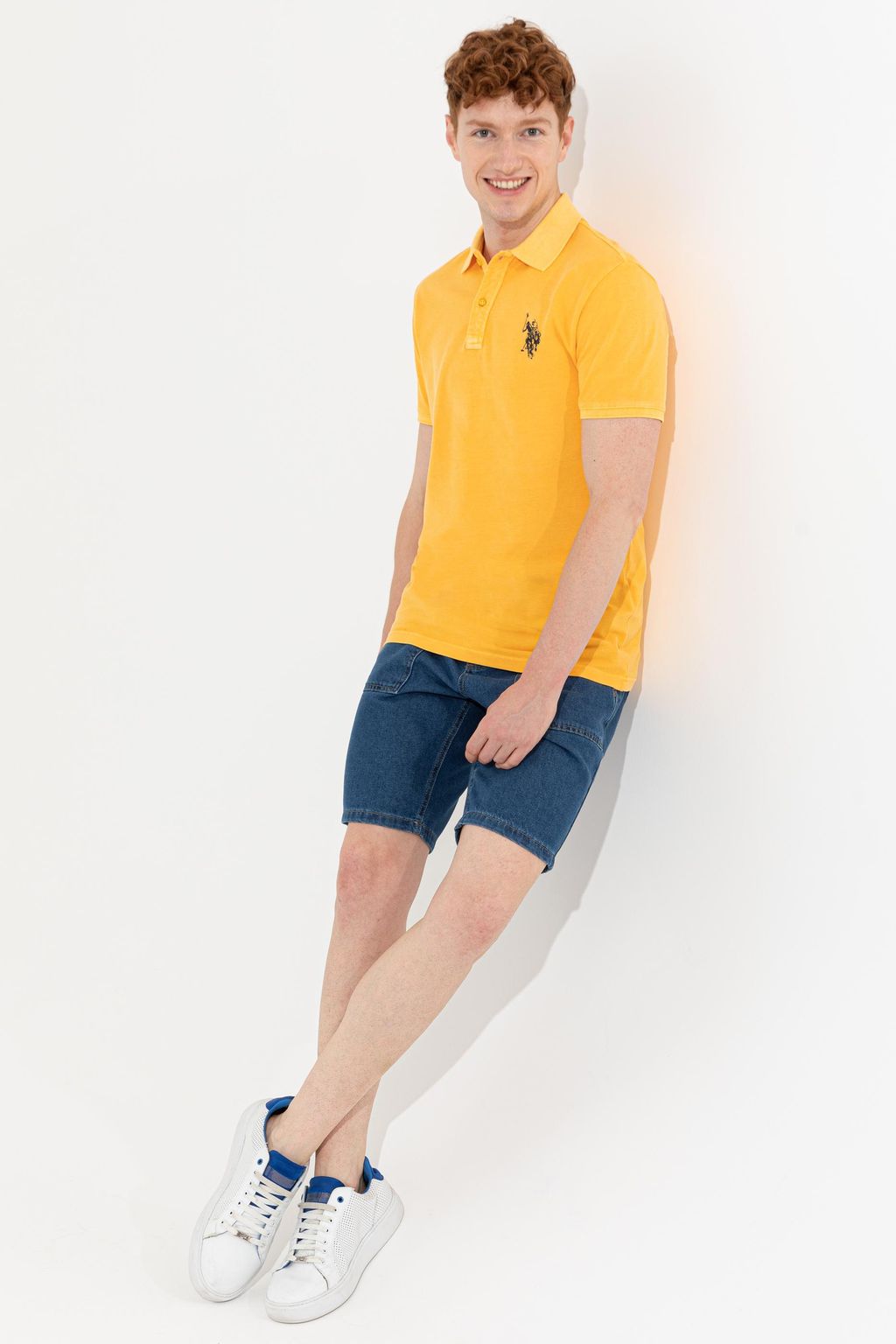 U. S. Polo Assn Мужские синие джинсовые шорты - U.s. polo assn фото 3