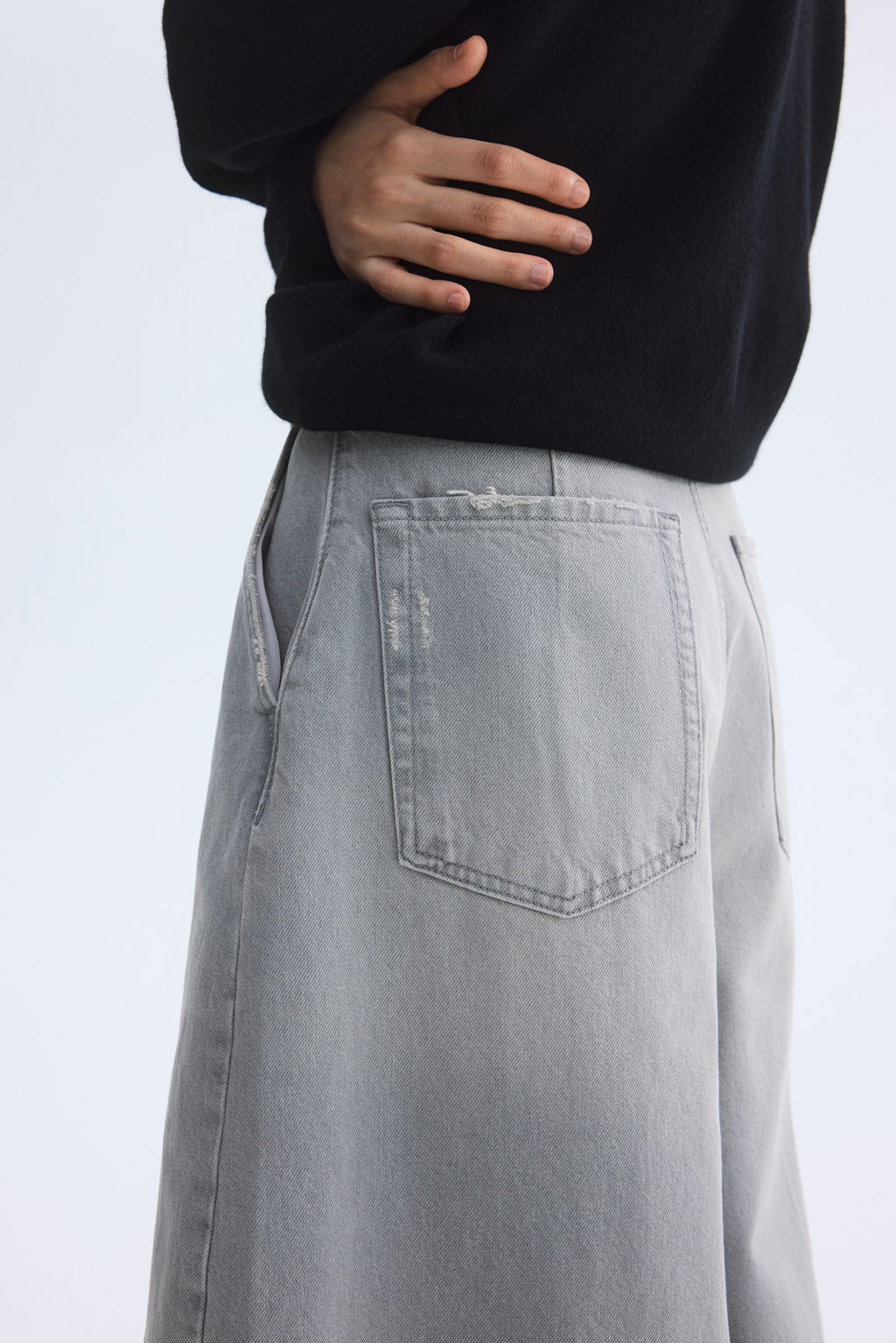 Barrel Leg Regular Waist Jeans - H&m фото 5