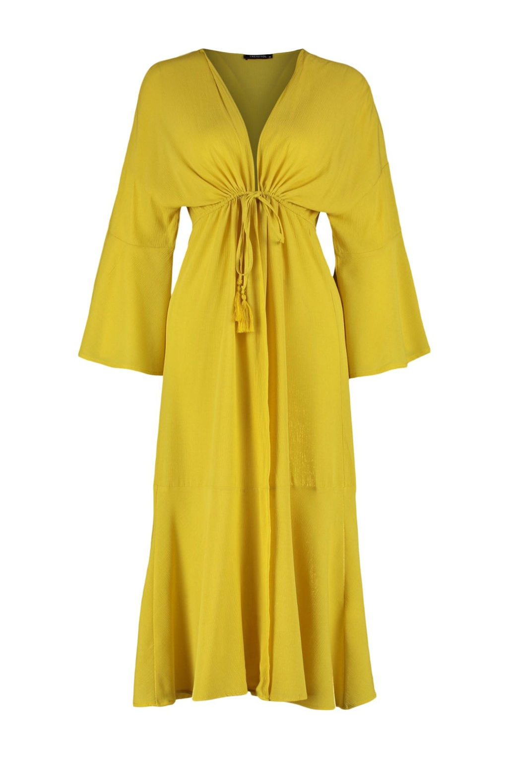 Yag Yesil Maxi Dokuma Buzgulu Plaj Kimono&Kaftan TBESS23KM00105 - Trendyolmilla фото 7