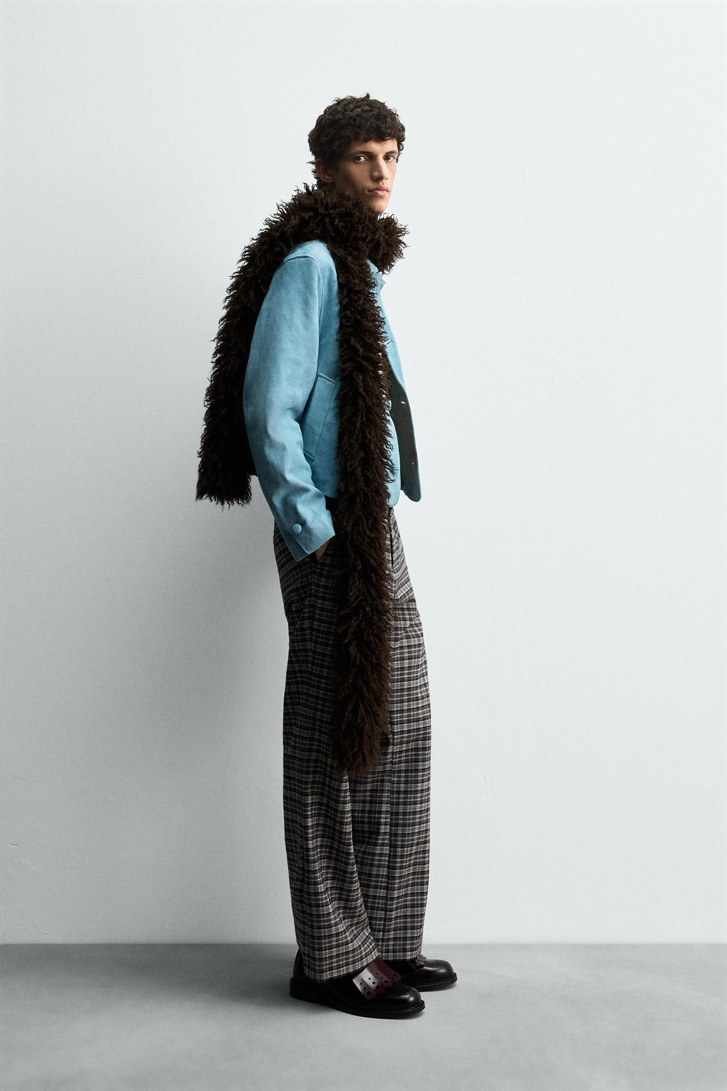 SUEDE LEATHER JACKET HARRY LAMBERT FOR ZARA X DISNEY