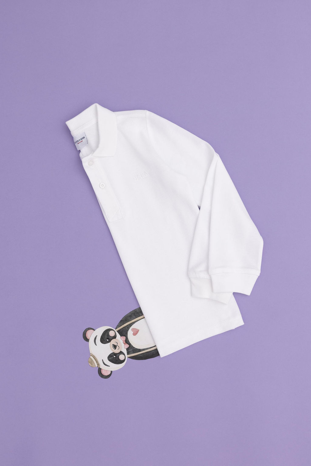 Белый базовый свитшот для мальчика