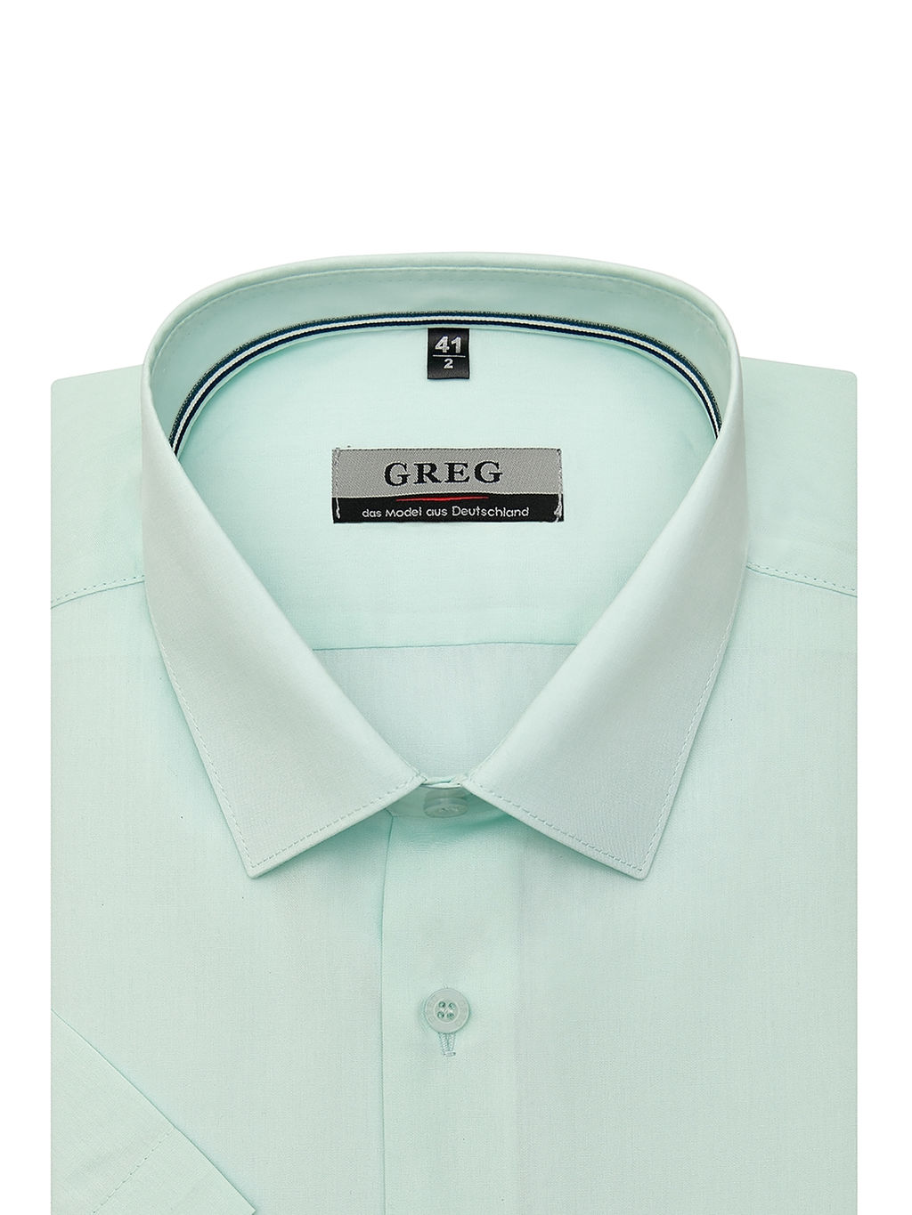 Сорочка мужская короткий рукав GREG 410/109/FR MINT/Z_V