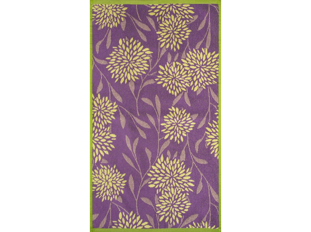 Полотенце махровое 6с103.412ж1 Арт-хризантемы(3-сирень4) 50х90см