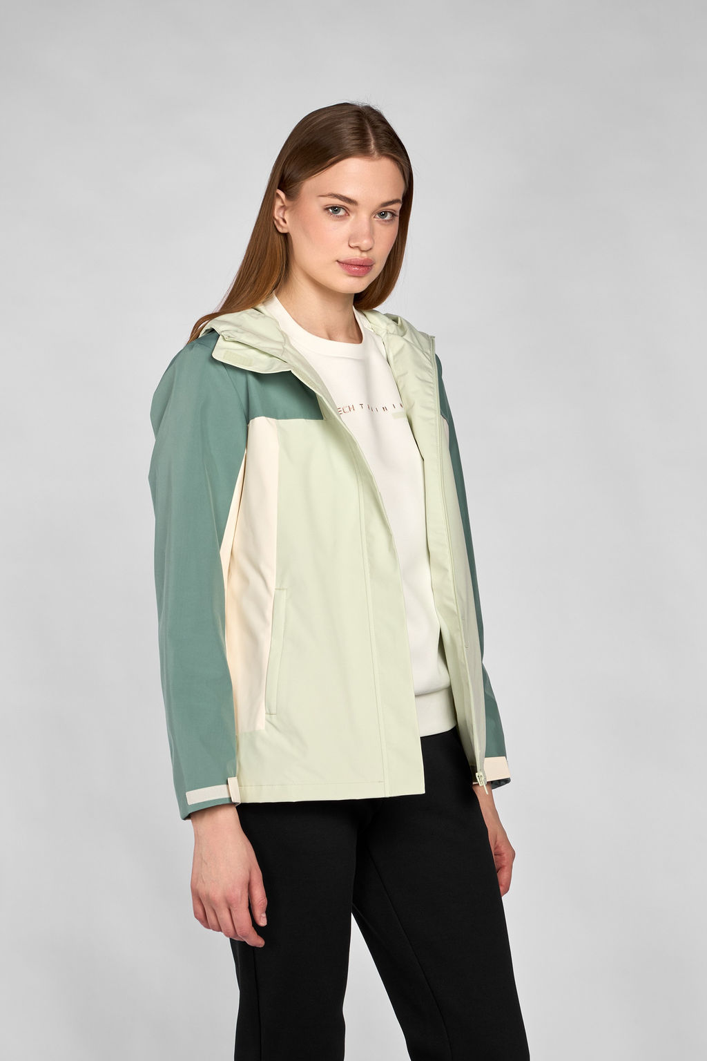 Ветровка Зеленый/Зеленый/Белый