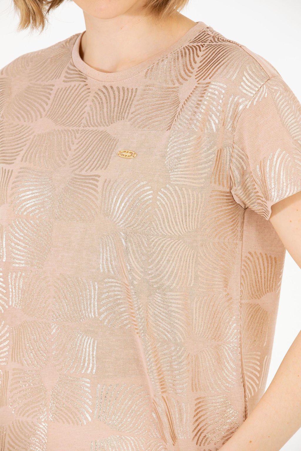 U. S. Polo Assn Женская разноцветная футболка с круглым вырезом - U.s. polo assn фото 7