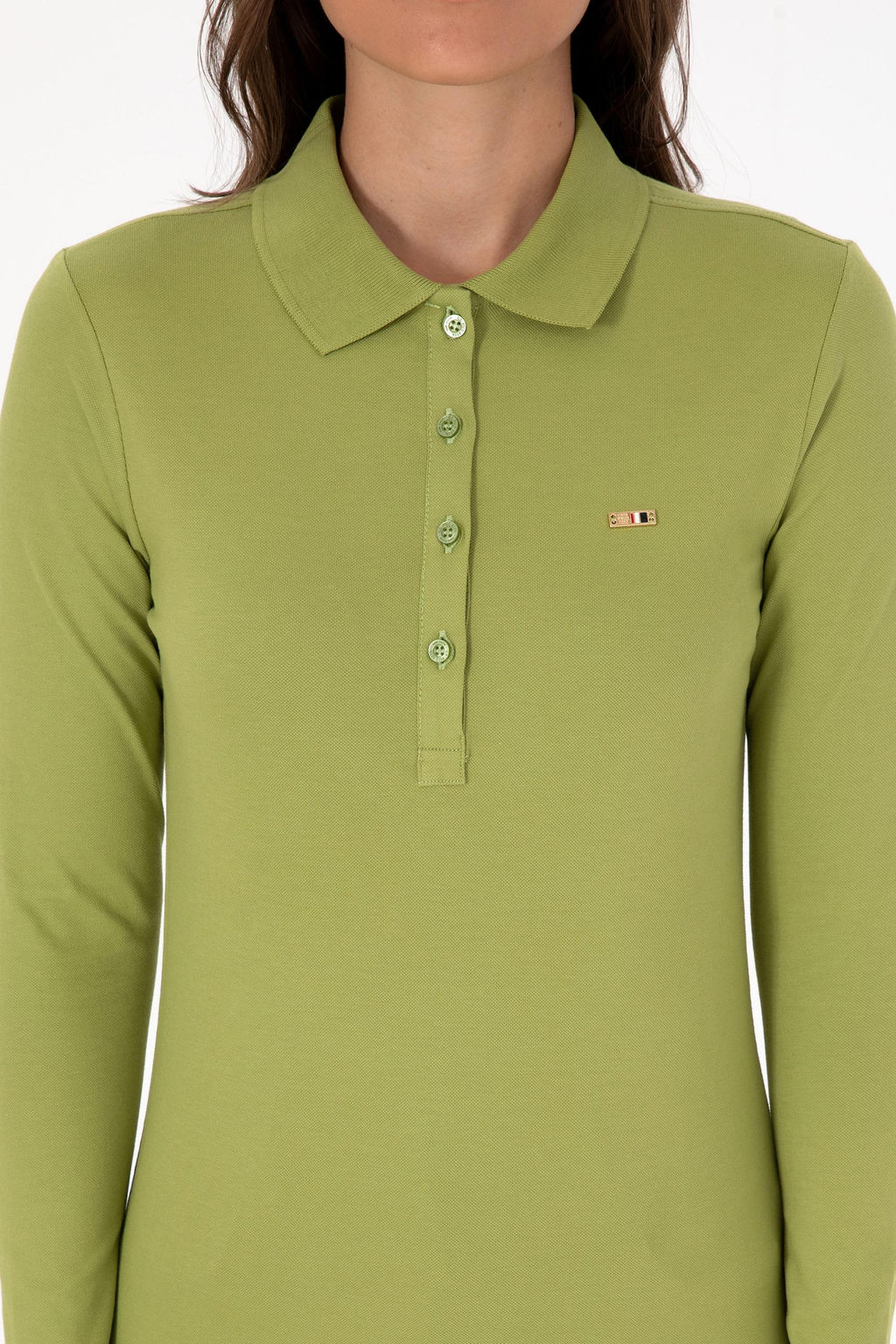 Kad_n F_st_k Basic Polo Yaka Sweatsh_rt