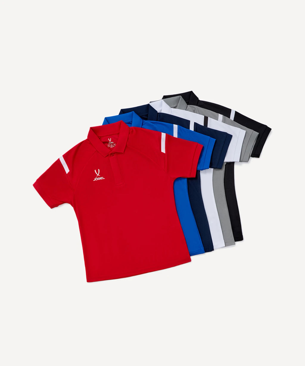 Поло JOGEL CAMP 2 Poly Polo, серый, детский  фото 9