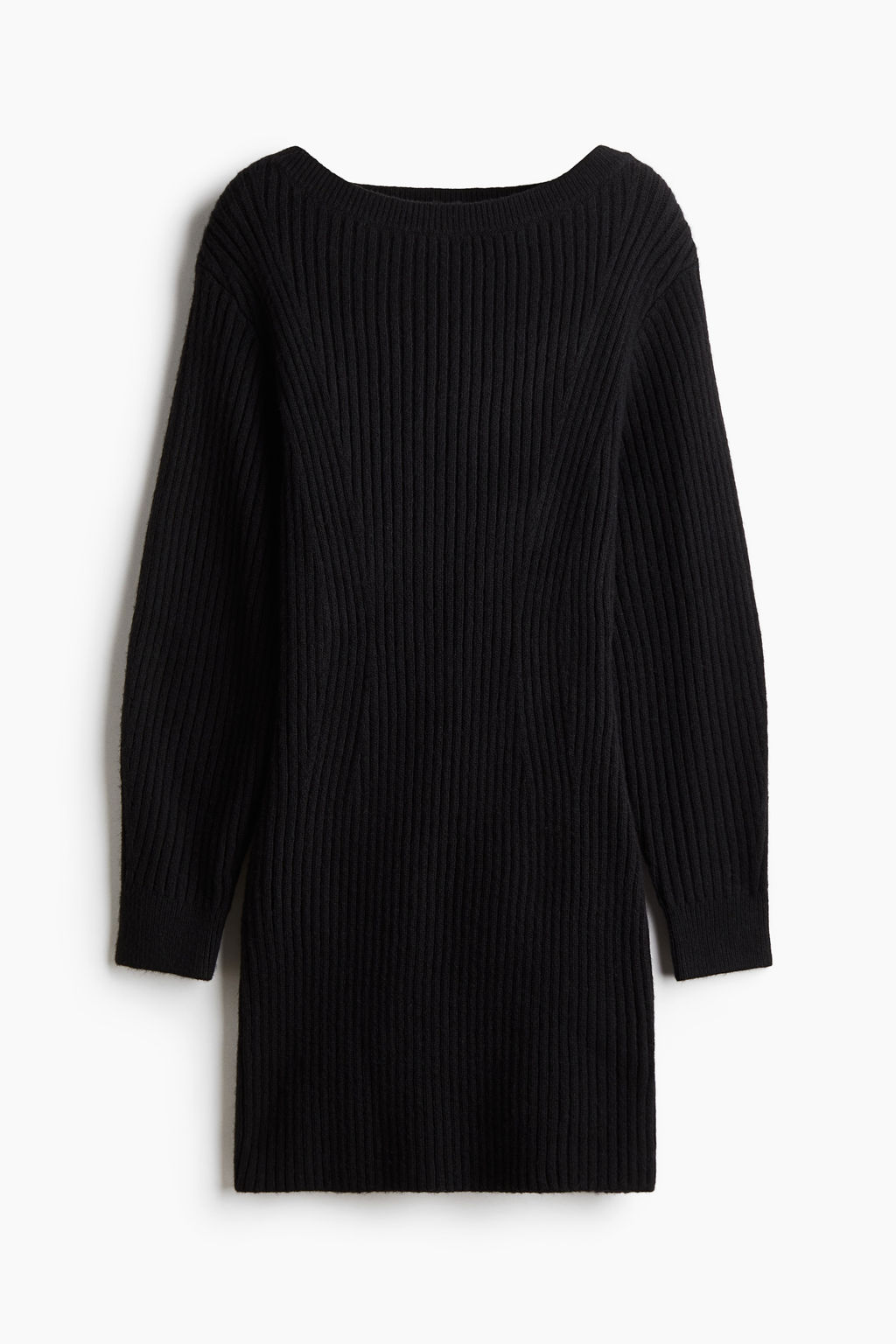 Vestido en punto de canale con escote barco - H&m фото 7