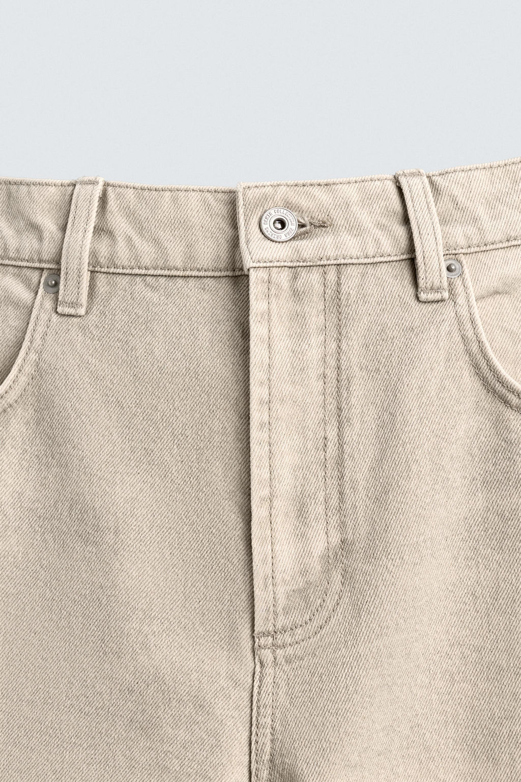 WASHED PRINT STRAIGHT-LEG JEANS - Zara фото 9