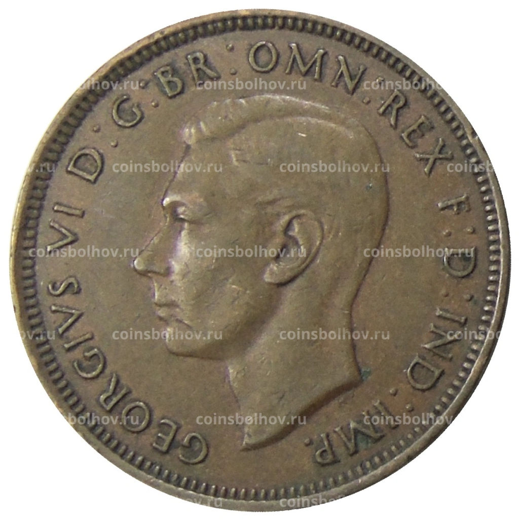 1/2 пенни 1938 года Австралия