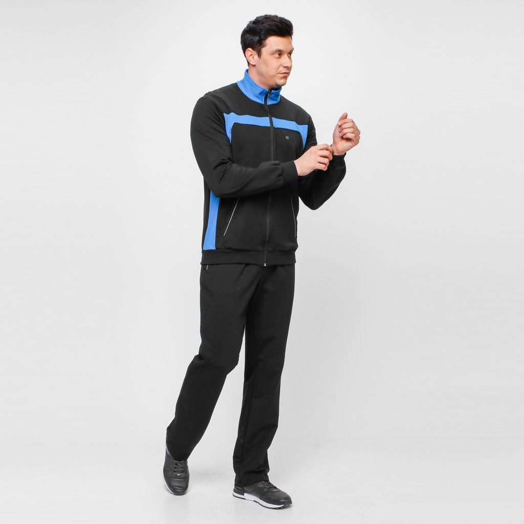 RODOS Спортивный костюм мужской весна/лето М-187 Синий/Меланж  фото 52