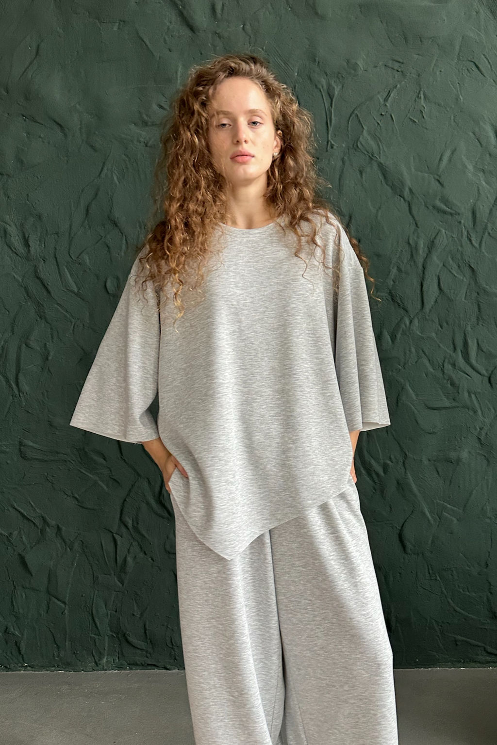 Блузка женская ASY105/01/Серый меланж