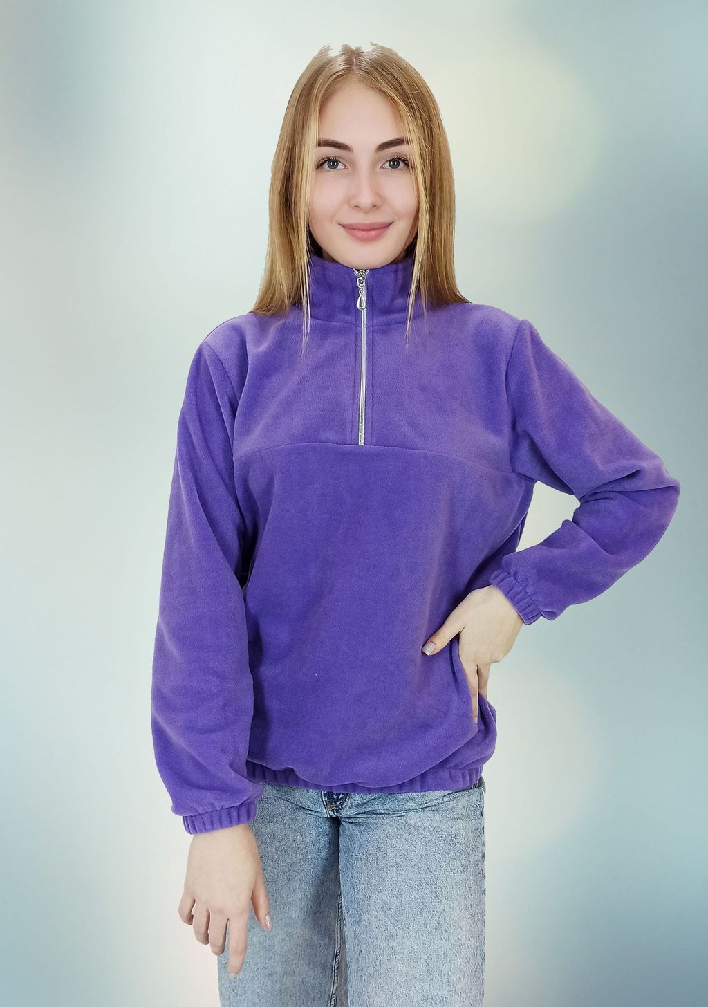 Т0729 Толстовка женская флис ментоловый - АстраТекстиль фото 5