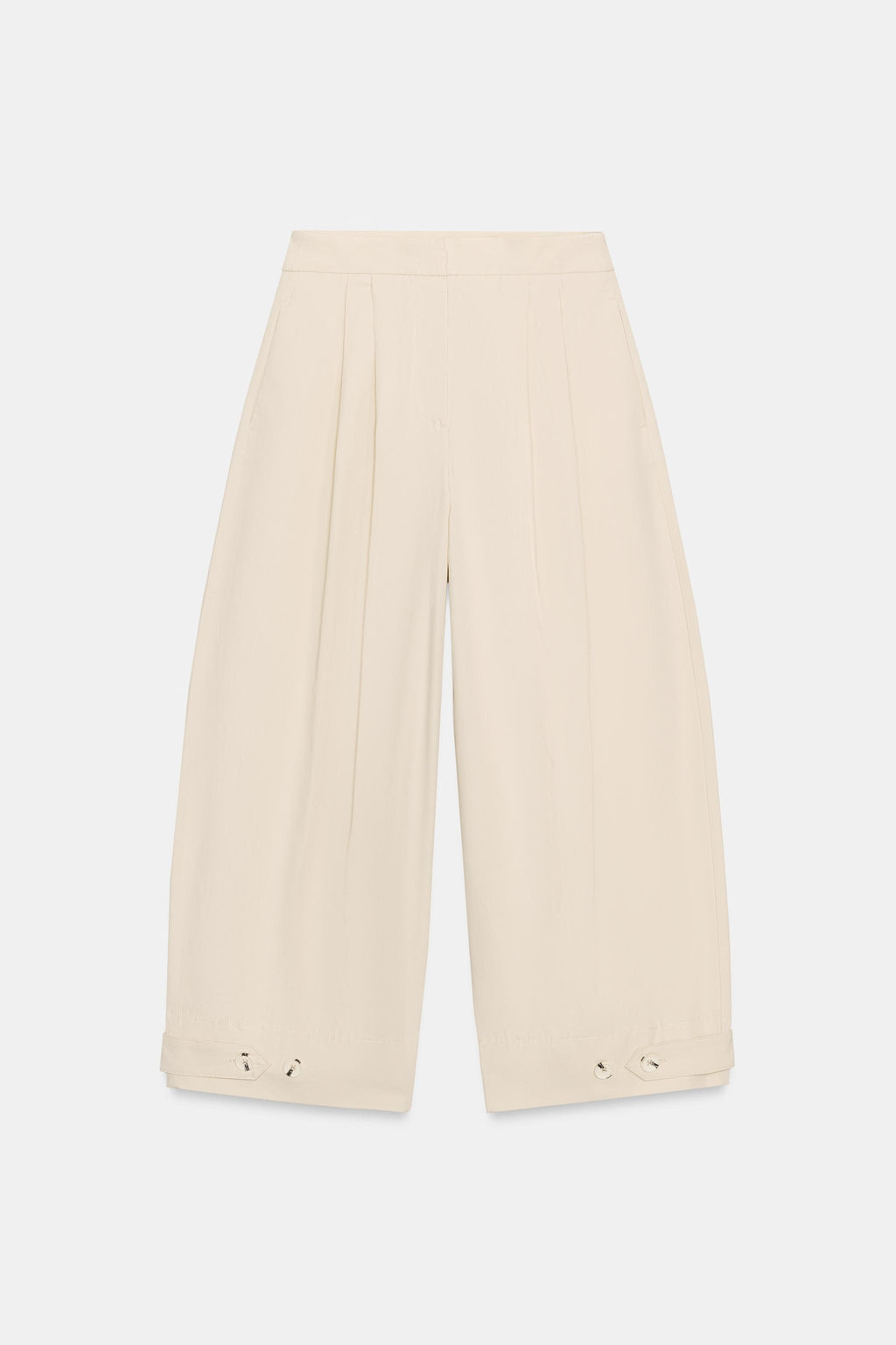 PANTAL?N BARREL BAJO AJUSTABLE / Crudo - Zara фото 2