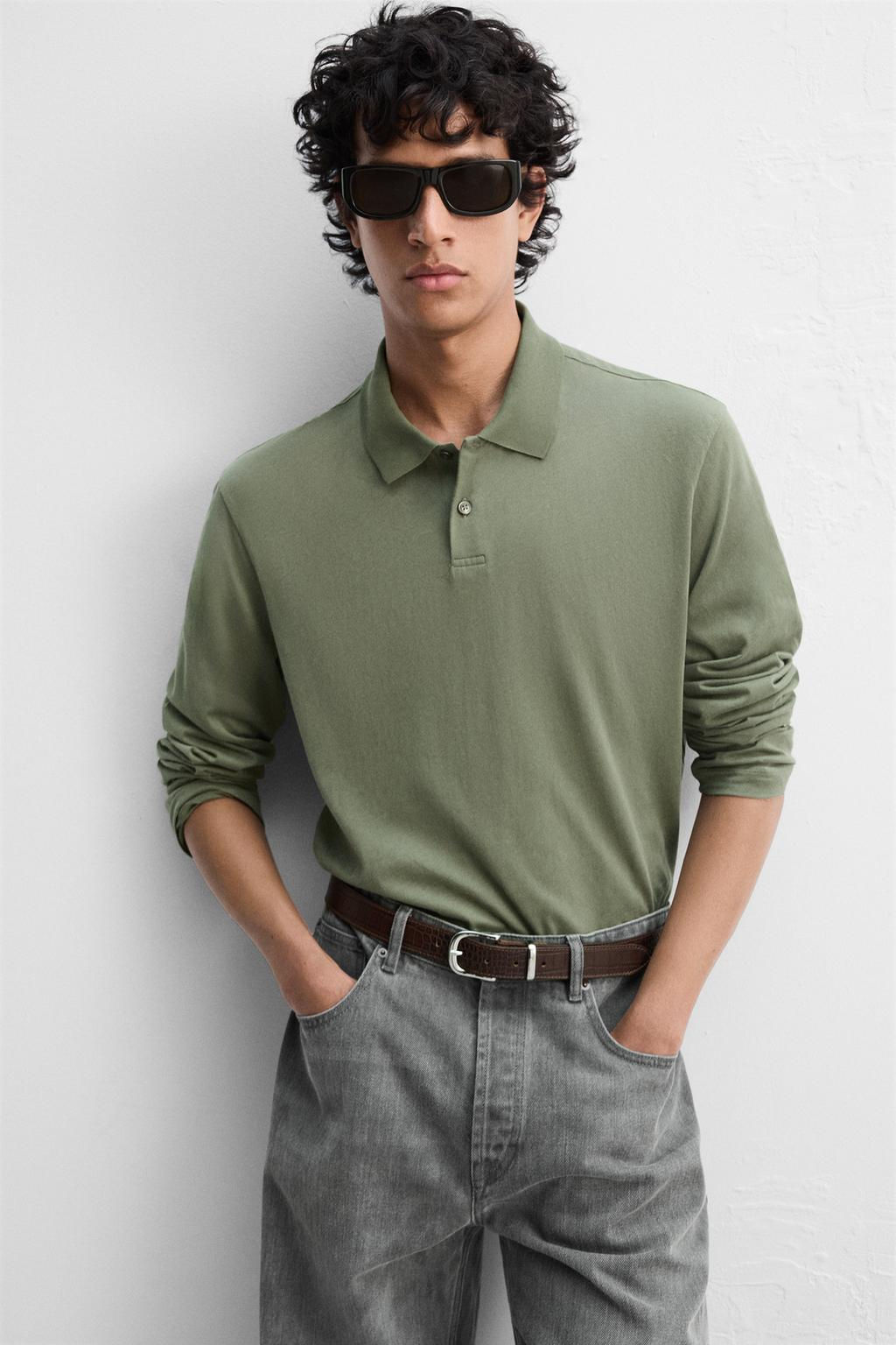 LIGHTWEIGHT COTTON POLO SHIRT - Zara фото 13