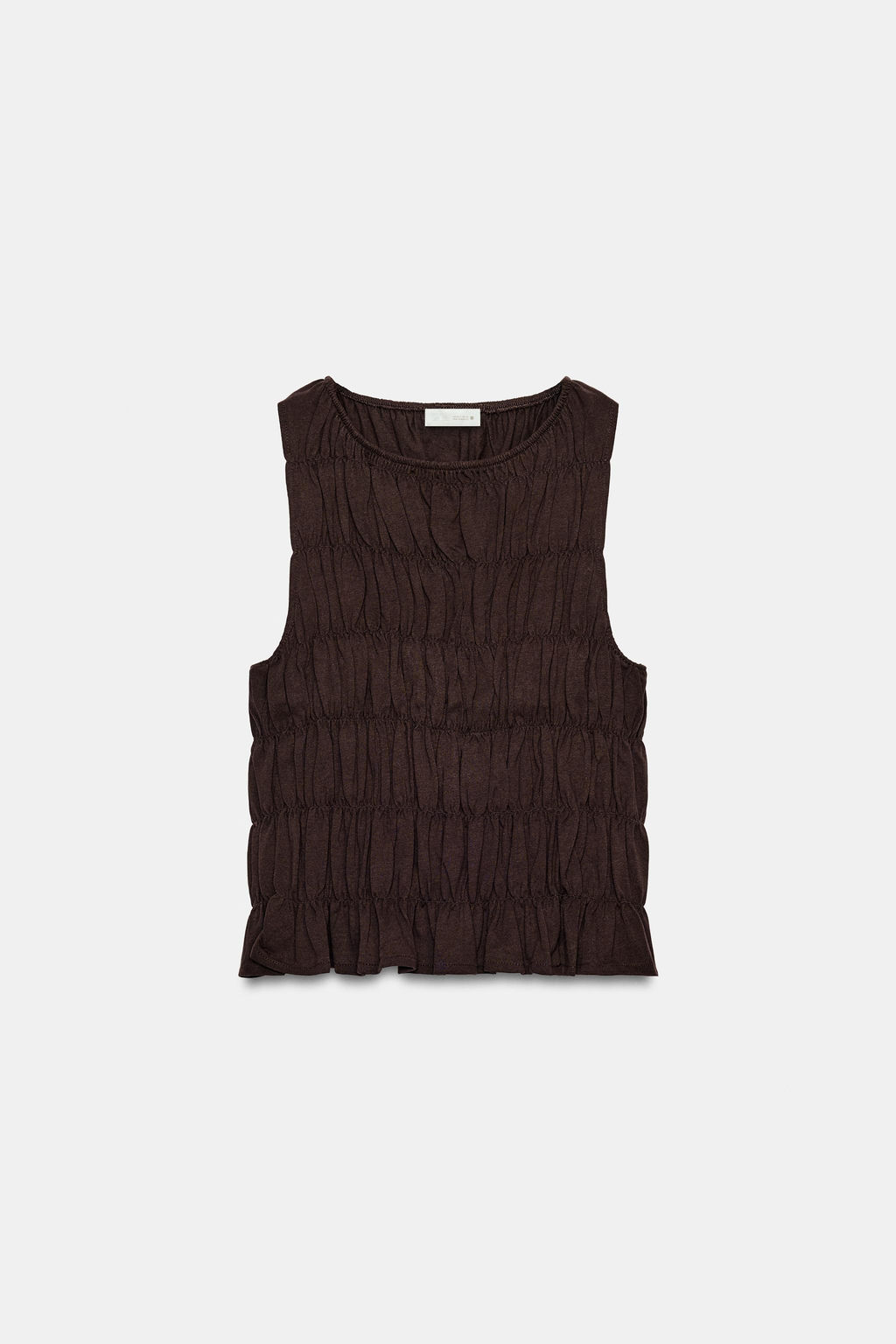 TOP FRUNCES / Chocolate - Zara фото 4
