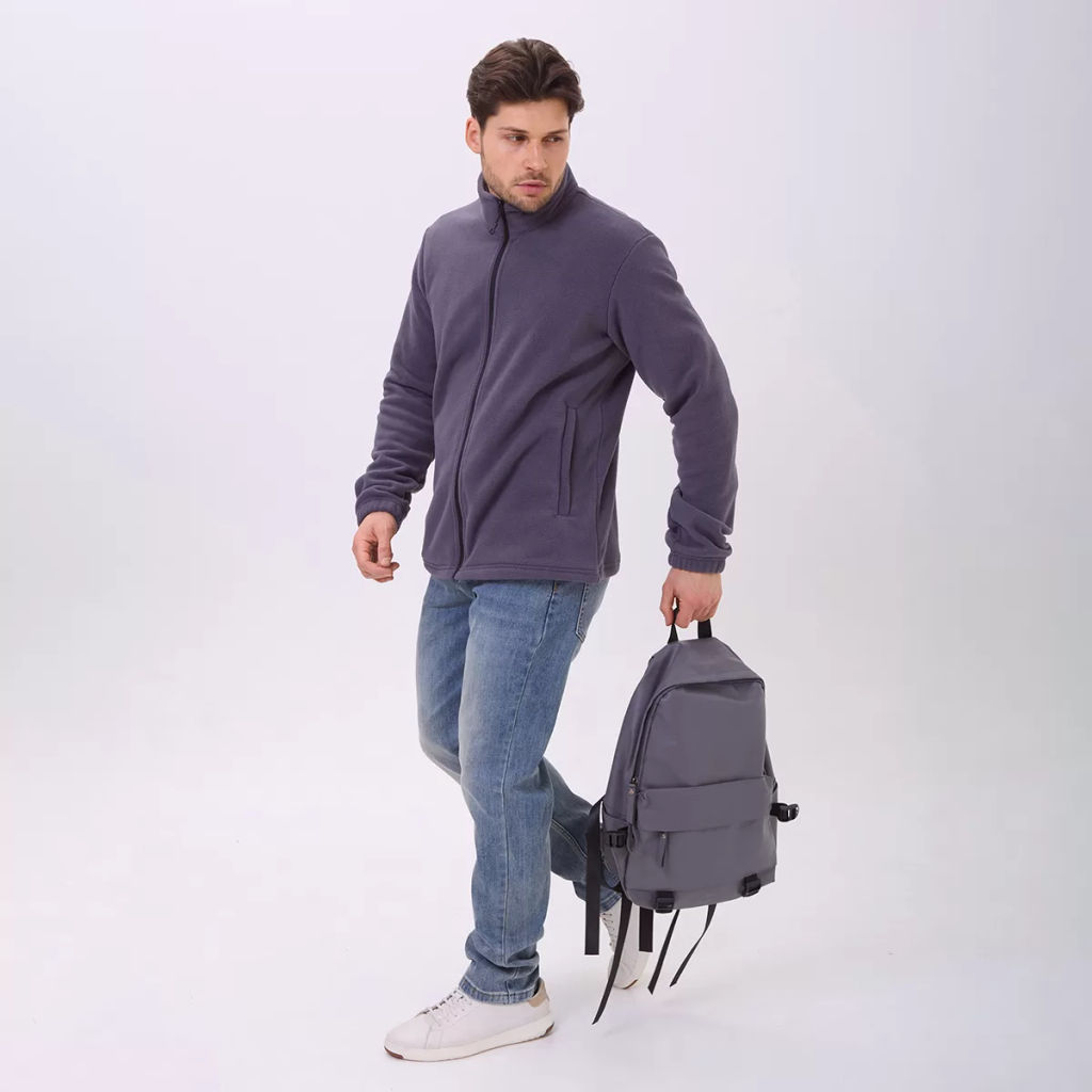 RODOS Толстовка на молнии мужская флис М-321 Синий  фото 38