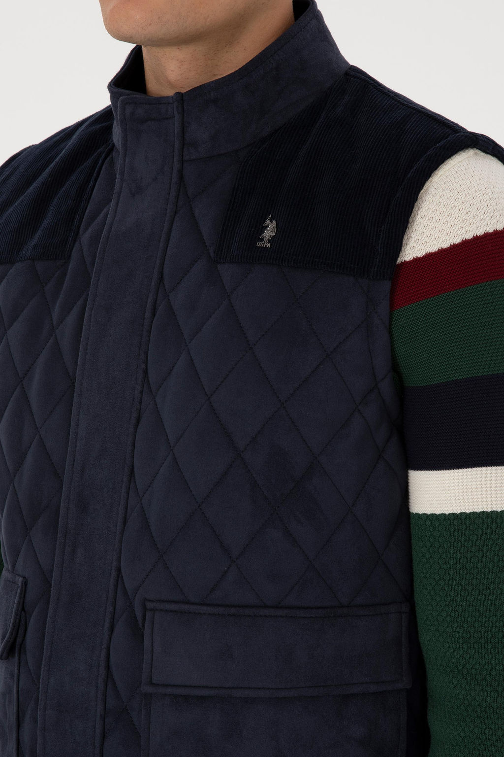Erkek Lacivert Deri Ceket - U.s. polo assn фото 7