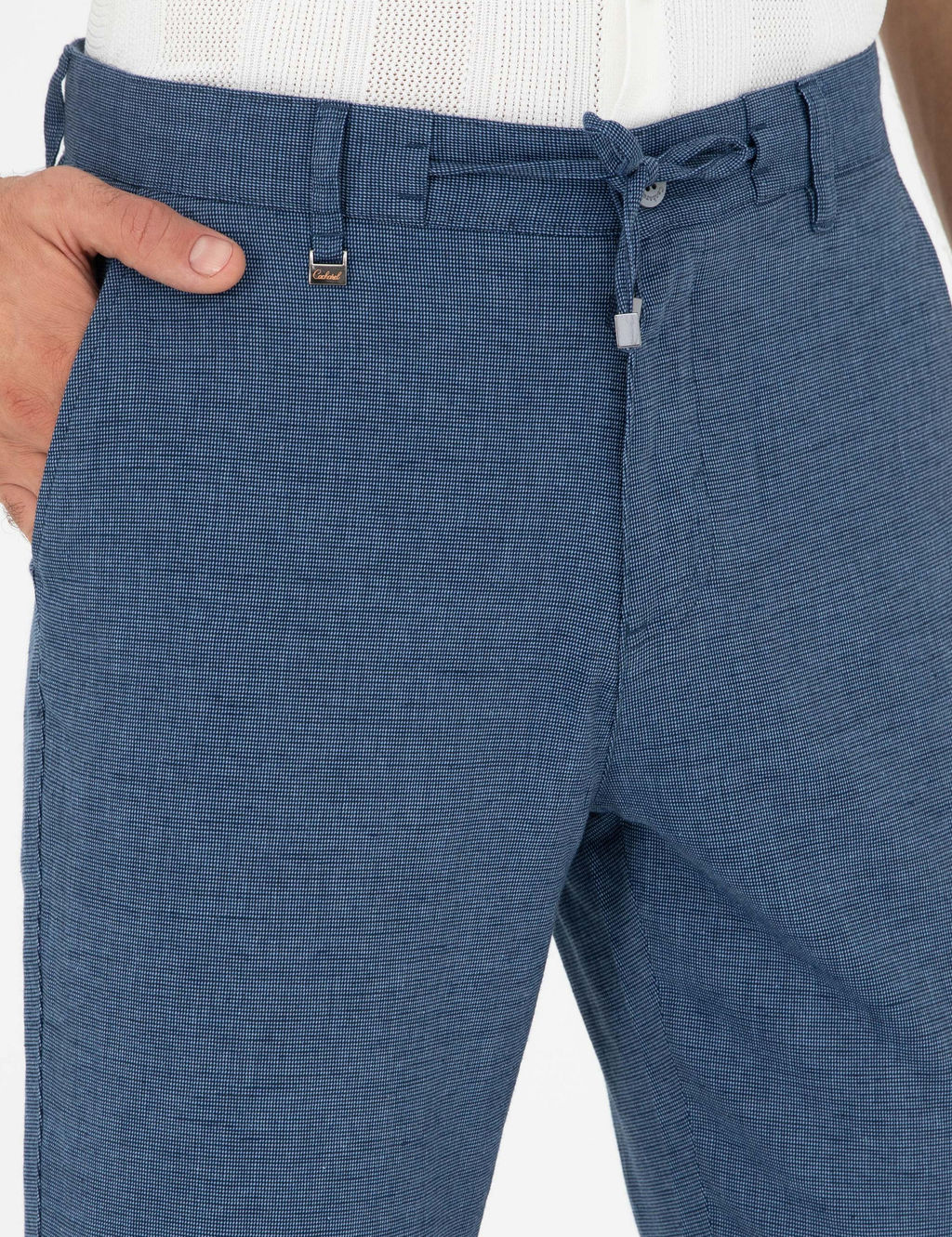 Брюки из парусины цвета индиго-морковки - Cacharel фото 5