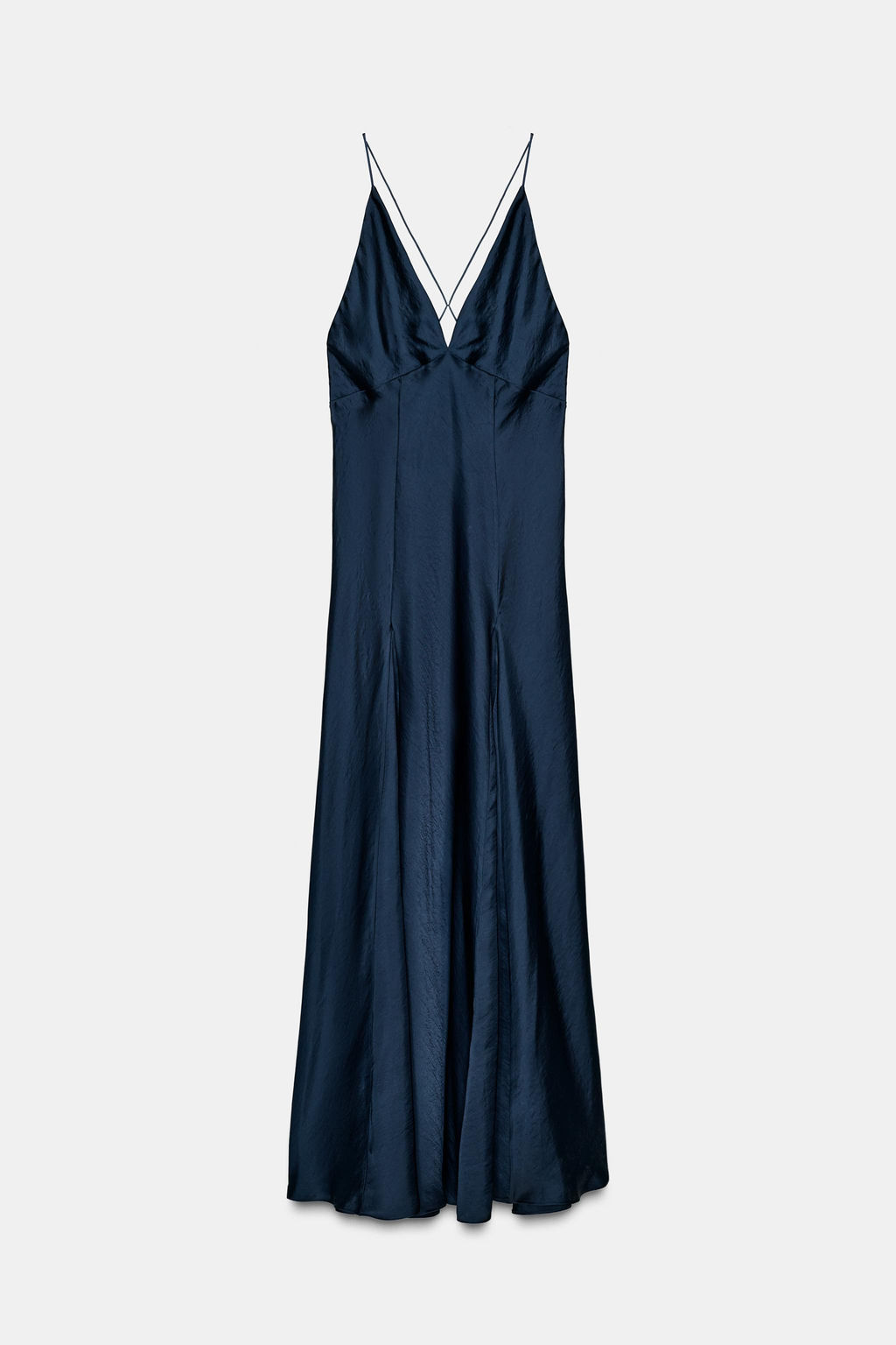 ZW COLLECTION LONG SATIN DRESS - Zara фото 7