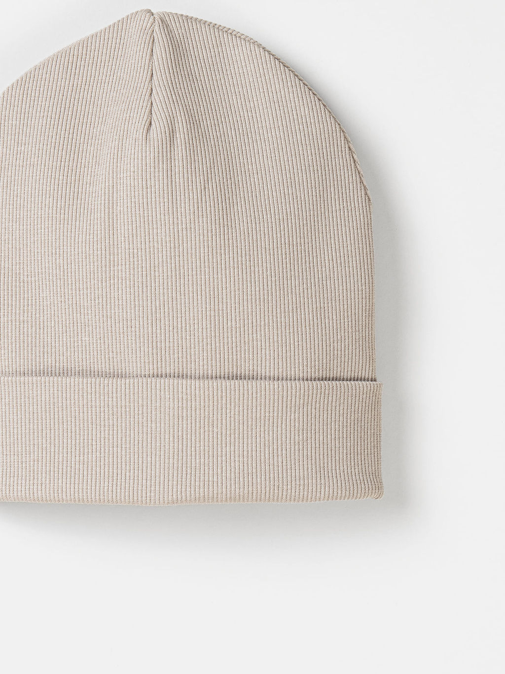 Шапка трикотажная двухслойная Какао - Bungly фото 4