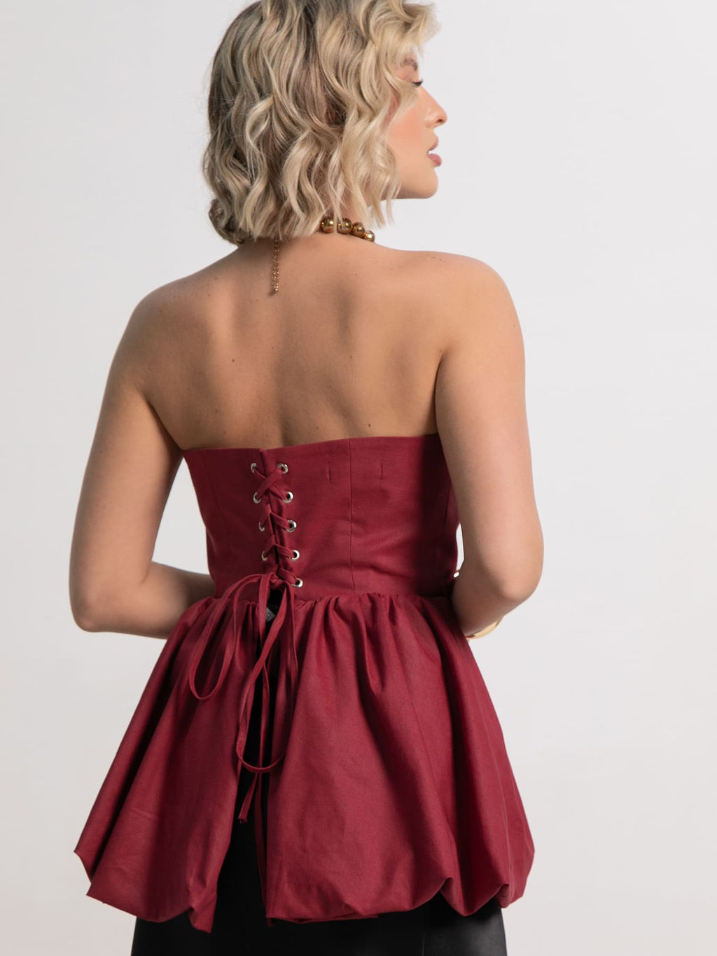 Корсет Эпатаж (вишневый) Б15216-53М - Lt collection фото 3