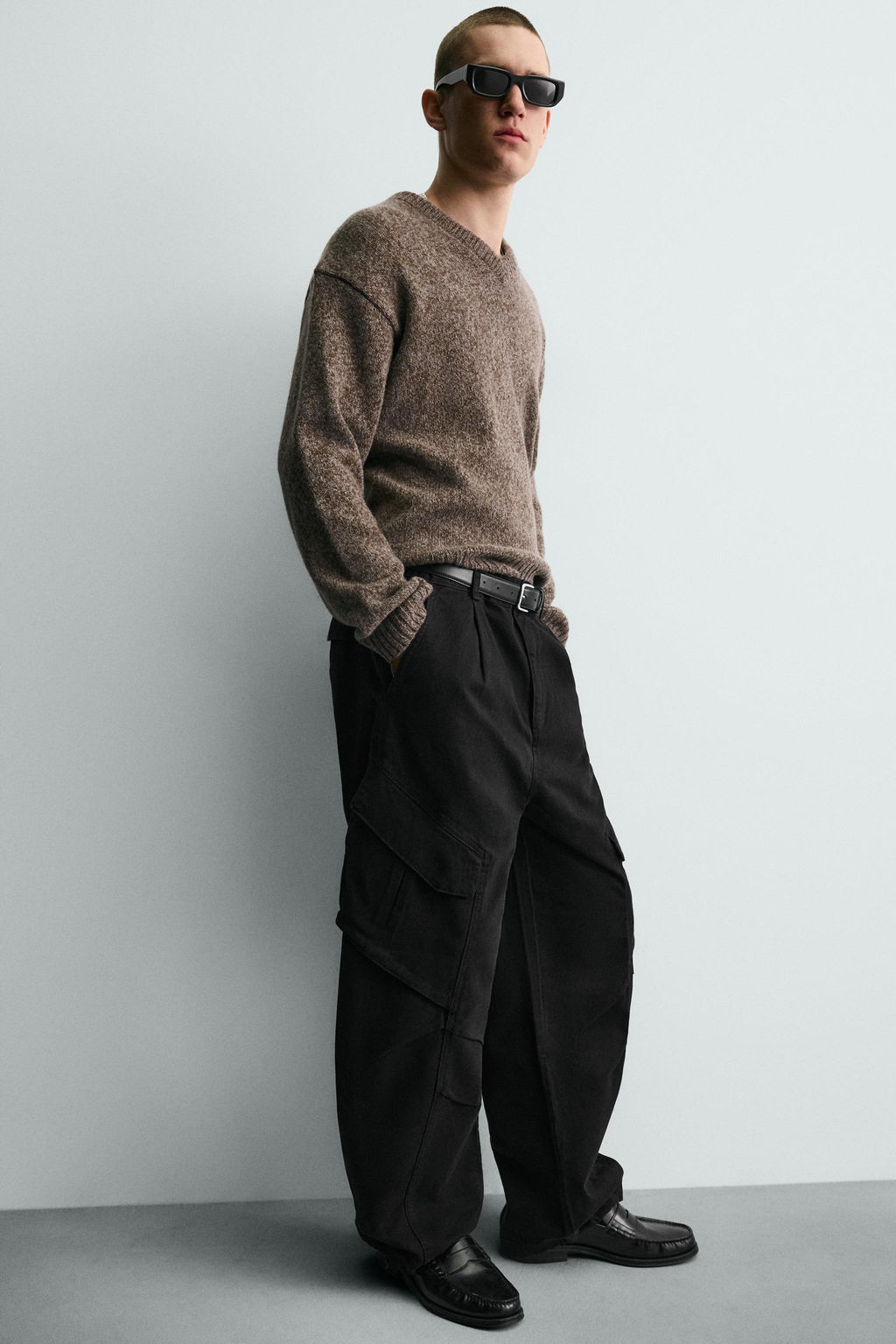 RELAXED FIT CARGO TROUSERS - Zara фото 5