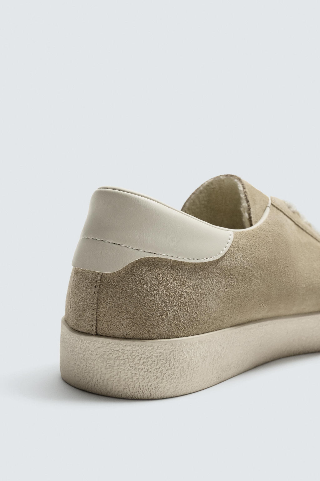 ZAPATILLA DETALLE TAL?N PIEL / Marr?n Arena - Zara фото 6