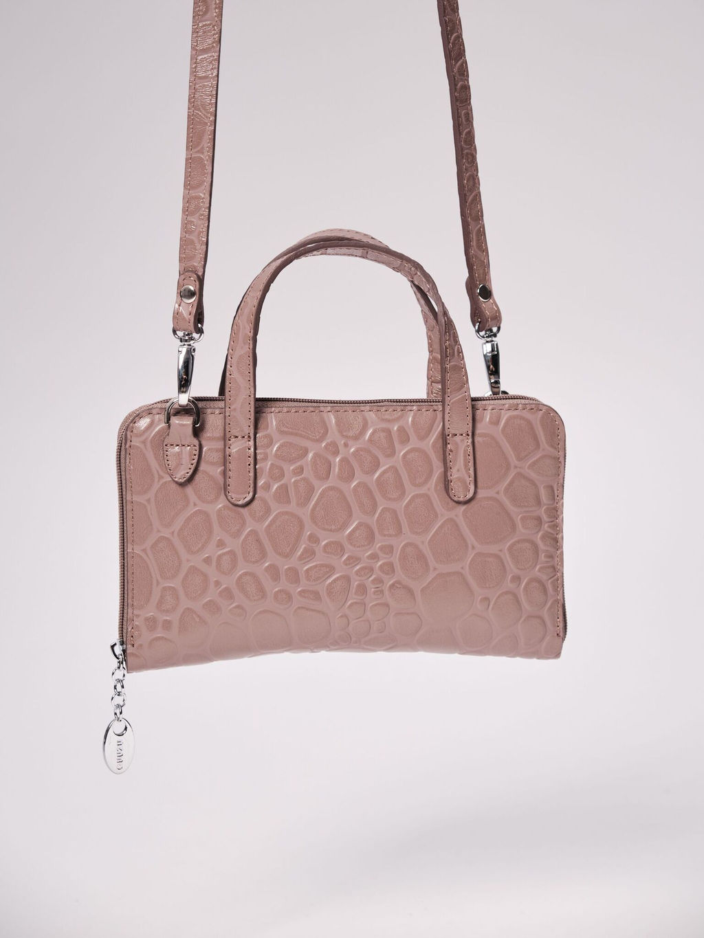 Сумка кожаная Azaro 30850 фиолетовый шопот