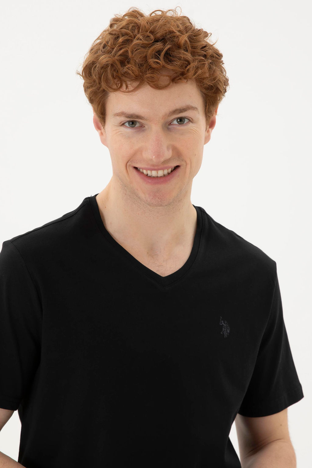 Мужская черная базовая футболка Неожиданная скидка в корзине - U.s. polo assn фото 2